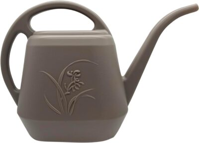 Coffee Brown Watering Can - 1/2 Gallon - Indoor Outdoor Plant Watering - Rustproof Durable