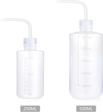 Mkono 2-Pack Watering Cans - Small & Medium Squeeze Bottles for Succulents & Flowers - 250ml & 500ml - White - Image 3