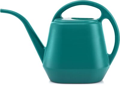 Fasmov 1-Gallon Green Plastic Watering Can - Durable Garden Water Can for Indoor & Outdoor Plants