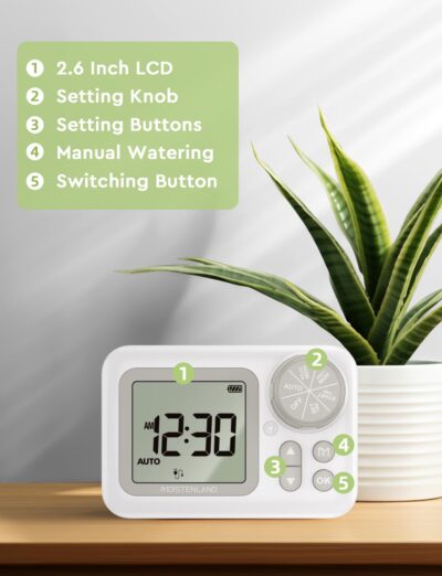 2025 Upgraded Automatic Drip Irrigation Kit - Indoor Plant Watering System with Digital Timer - Supports 15 Plants - Image 4