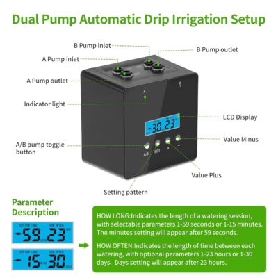 Automatic Plant Watering System - Self Drip Irrigation Kit for 20 Plants - Indoor Programmable Timer - Image 4