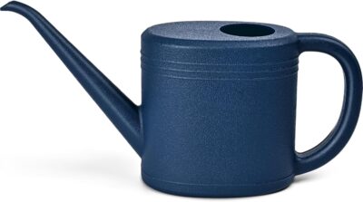 1/4 Gallon Watering Can - Deep Blue - Indoor Outdoor Plants Flowers - Small Garden Water Can