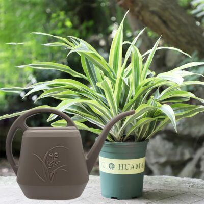 Coffee Brown Watering Can - 1/2 Gallon - Indoor Outdoor Plant Watering - Rustproof Durable - Image 5