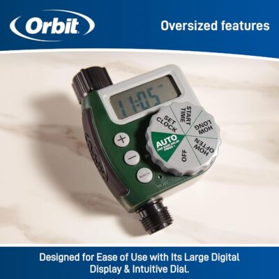 Orbit 62061N Single Outlet Hose Watering Timer - Green | Automatic Sprinkler Timer - Image 3