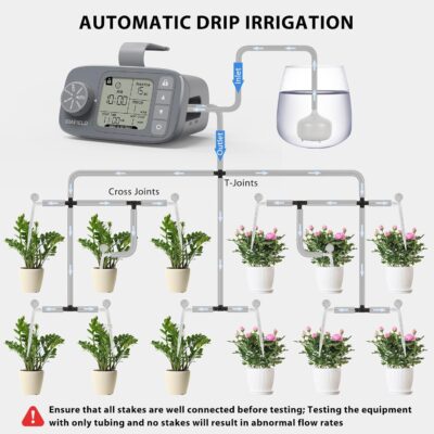 DIAFIELD Automatic Plant Watering System - 15 Potted Plants, 30-Day Timer - Indoor Drip Irrigation Kit - Image 3