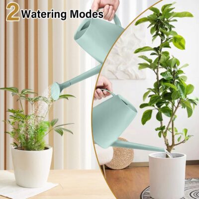 Long Spout Watering Can Indoor Outdoor Plants - 1/2 Gallon Plastic - House Garden Flower Watering - Image 4