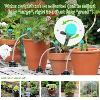 Automatic Plant Watering System - Self Drip Irrigation Kit for 20 Plants - Indoor Programmable Timer - Image 3