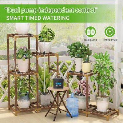 Automatic Plant Watering System - Self Drip Irrigation Kit for 20 Plants - Indoor Programmable Timer - Image 2