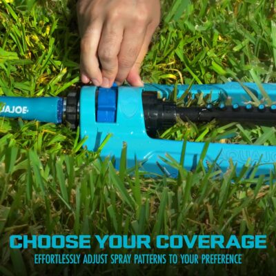 Aqua Joe SJI-OMS16 Oscillating Sprinkler - 3600 Sq Ft Coverage - Metal Base - Adjustable Spray - Image 4