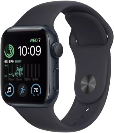 Apple Watch Series 7 (GPS, 45mm) Midnight Aluminum Case with Midnight Sport Band (Renewed)