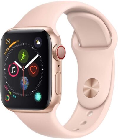 Renewed Apple Watch Series 4 (GPS + Cellular) 40mm Gold Aluminum - Pink Sand Band