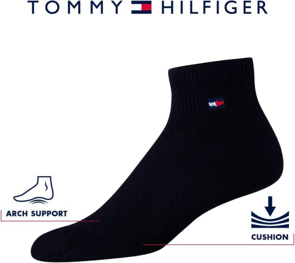 Tommy Hilfiger Men's Socks - Cushion Quarter Cut Ankle Socks (12 Pack) - Image 3