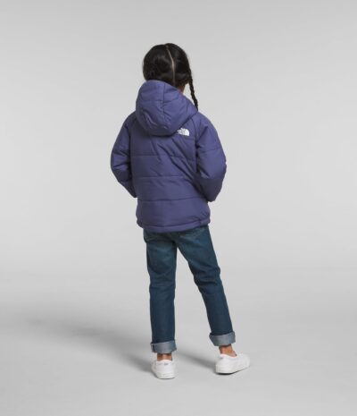 THE NORTH FACE Kids' Reversible Perrito Hooded Jacket, Cave Blue,3 - Image 4