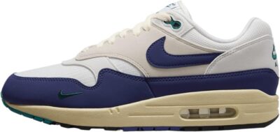 Nike Air Max 1 Premium The Bay Men's Shoes (FJ4451-100, White/University Red)