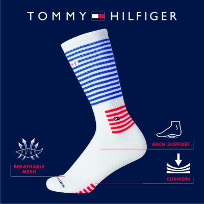 Tommy Hilfiger Men's Athletic Socks - Cushioned Crew Socks (10 Pack) - Image 3