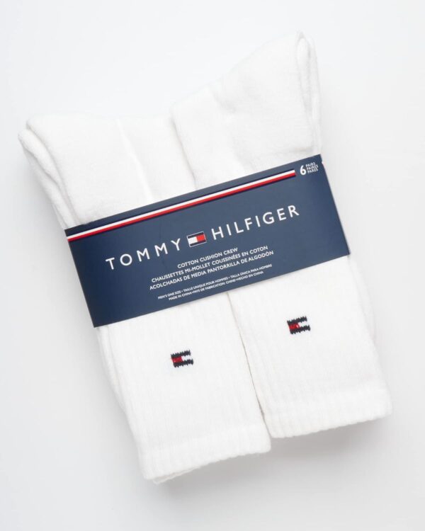 Tommy Hilfiger Men's Crew Socks - 6 Pack Performance Comfort Cushioned Athletic Socks - Breathable Crew Socks for Men (7-12) - Image 2