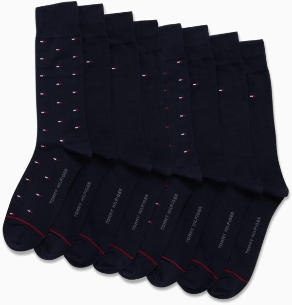 Tommy Hilfiger Men's Dress Socks - 8 Pack Breathable Active Stretch Fabric Comfort Crew Socks - Dress Socks for Men - Image 2