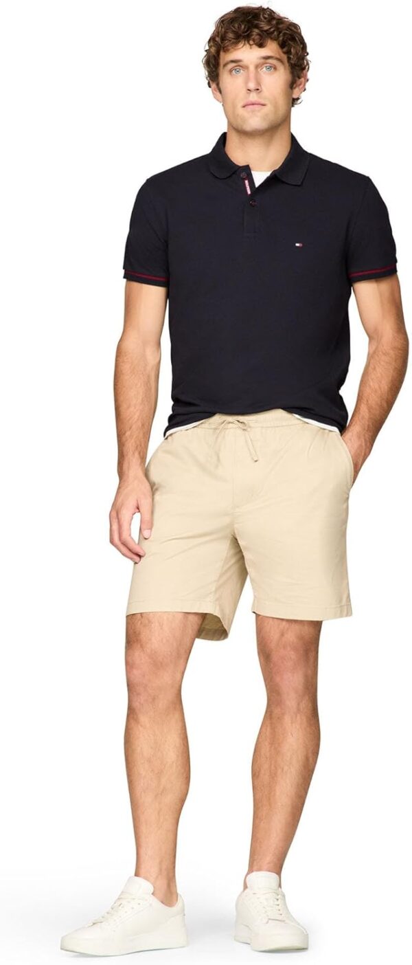 Tommy Hilfiger Men's Short Sleeve Casual Polo Shirts in Regular Fit with Stretch and Cuff Designs - Image 3