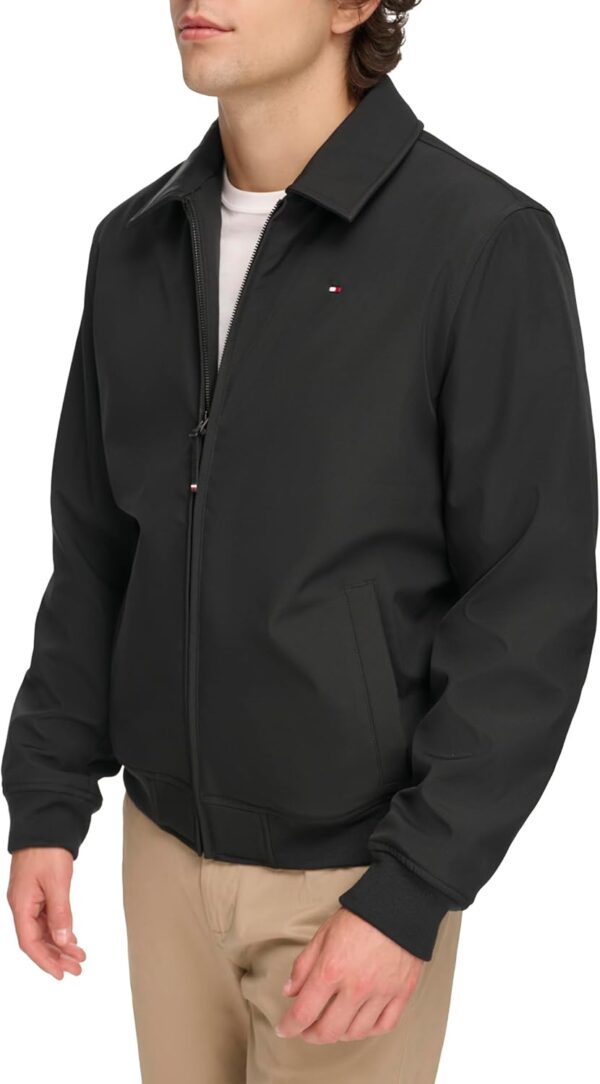 Tommy Hilfiger Mens Lightweight Water Resistant Varsity Bomber Jacket - Image 3