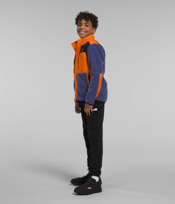 THE NORTH FACE Boy's Forrest Fleece Mashup Jacket (Little Kids/Big Kids) Cave Blue/Mandarin 2XL (18-20 Big Kid) - Image 2