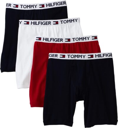 Tommy Hilfiger Men's Underwear Cotton Classics 4-pack Boxer Brief - Amazon Exclusive