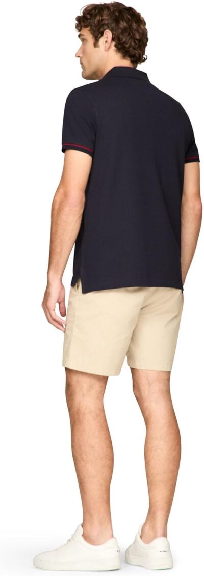 Tommy Hilfiger Men's Short Sleeve Casual Polo Shirts in Regular Fit with Stretch and Cuff Designs - Image 4