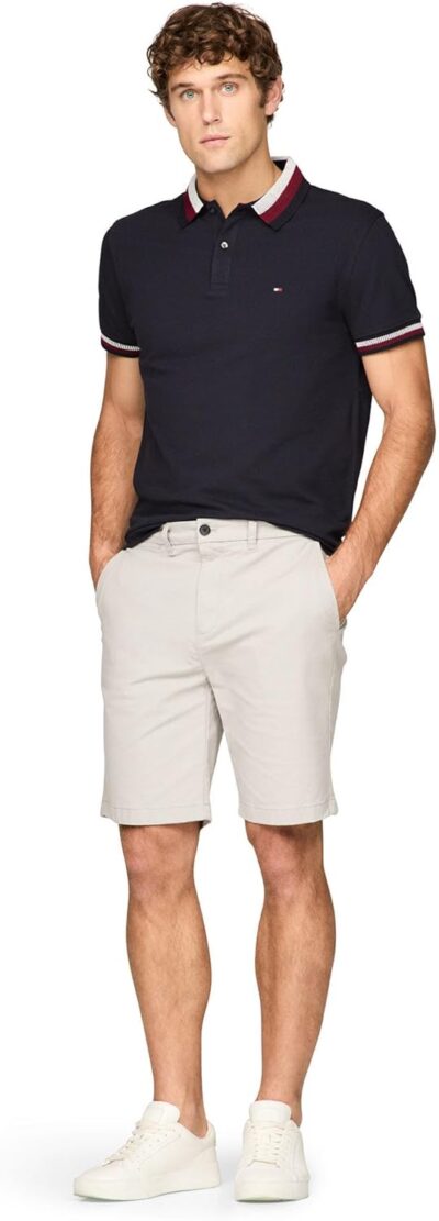 Tommy Hilfiger Men's Short Sleeve Casual Polo Shirts in Regular Fit with Stretch and Collar Designs - Image 3