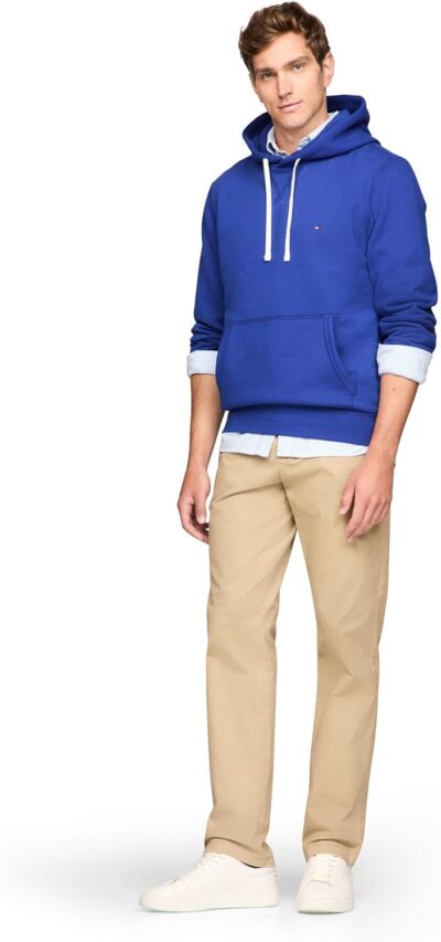 Tommy Hilfiger Men's Fleece Hoodie - Midweight Solid Sweatshirt (Regular & Big Sizes) - Image 3