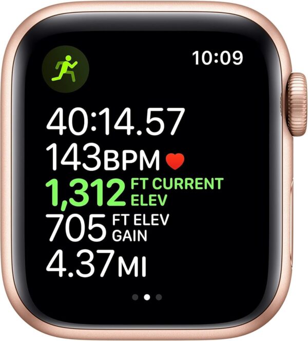 Apple Watch Series 4 (GPS + Cellular, 40MM) - Gold Aluminum Case with Pink Sand Sport Band (Renewed) - Image 3