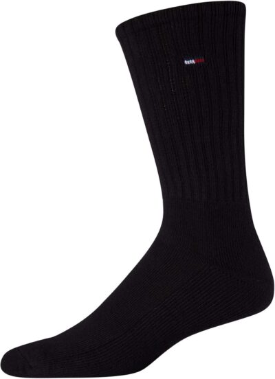 Tommy Hilfiger Men's Crew Socks - 12 Pack Performance Cushion Comfort Crew Socks - Breathable Athletic Socks for Men - Image 4