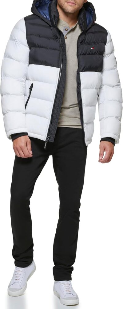 Tommy Hilfiger Men's Hooded Puffer Jacket (Standard and Big & Tall) - Image 2