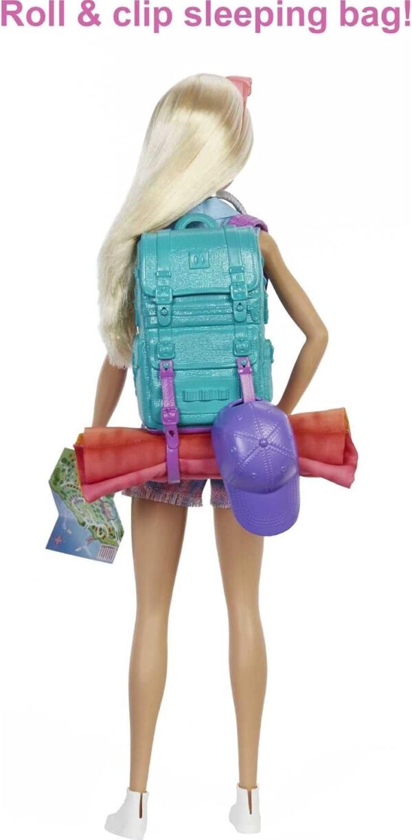 Barbie Doll & Accessories, It Takes Two Malibu Camping Playset with Doll, Pet Puppy & 10+ Accessories Including Sleeping Bag - Image 5