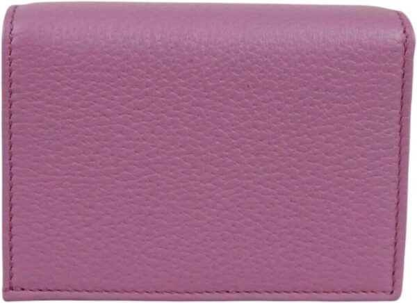 Gucci Marmont Women's Pink Leather Wallet w/Crystal Double G - Image 2