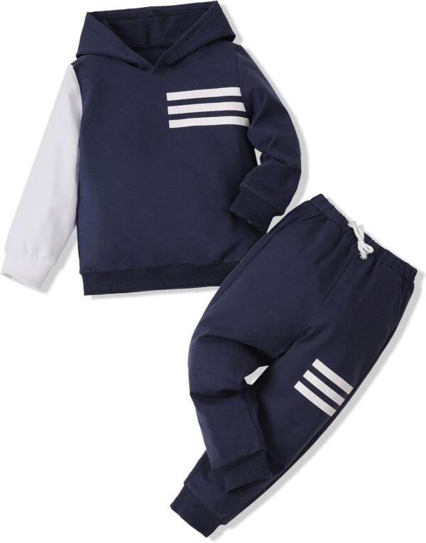 Toddler Boy Clothes Long Sleeve Hoodie Sweatsuits Tops and Pants 2Pcs Boys Fall Winter Outfits Set