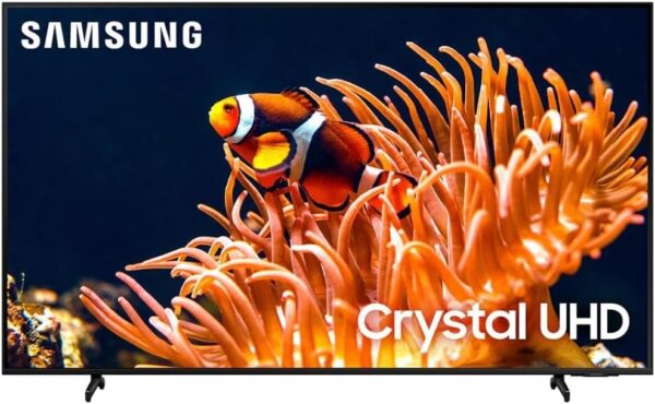 SAMSUNG 85-Inch Class 4K Crystal UHD DU8000 Series HDR Smart TV w/Object Tracking Sound Lite, Motion Xcelerator 120Hz, Ultra Slim Design, Gaming Hub, Alexa Built-in (UN85DU8000, 2024 Model)