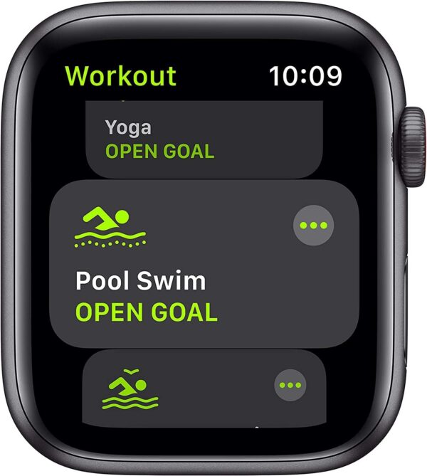 Apple Watch SE (GPS, 40mm) - Space Gray Aluminum Case with Black Sport Band (Renewed) - Image 3