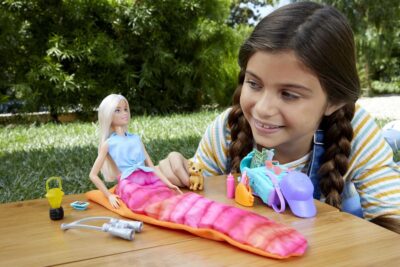 Barbie Doll & Accessories, It Takes Two Malibu Camping Playset with Doll, Pet Puppy & 10+ Accessories Including Sleeping Bag - Image 2