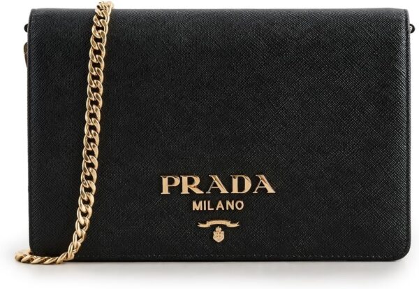 Women's Pre-Loved Prada Chain Shoulder Bag, Calfskin Leather