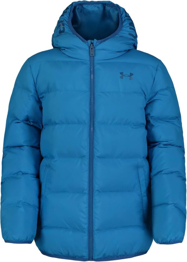 Under Armour Boys' Pronto Puffer Jacket, Mid-Weight, Zip Up Closure, Repels Water