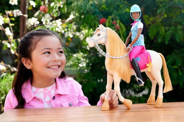 Barbie “Brooklyn” Doll & Accessories from Barbie Mysteries: The Great Horse Chase, Includes Fashion Doll, Removable Riding Outfit & Helmet - Image 2