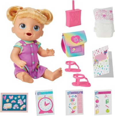 Baby Alive Time for School Doll Set - 12 Inch Interactive Back to School Toy for Girls