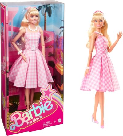 Barbie The Movie Doll Margot Robbie Pink Outfit - Collectible Film Edition