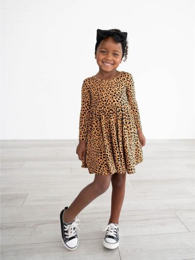 Little Sleepies Long Sleeve Twirl Dress for Girls - Image 3