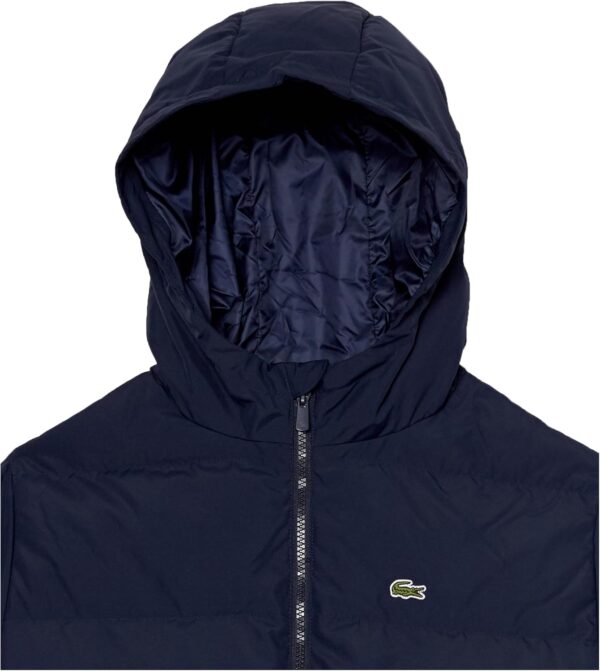 Lacoste Kids' Hooded Puffer Jacket with Crocodile - Image 2