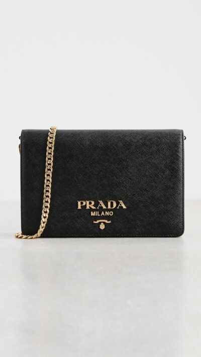 Pre-Owned Prada Calfskin Chain Shoulder Bag | Women's Designer Handbag - Image 2