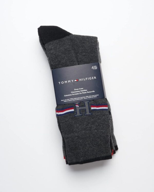 Tommy Hilfiger Men's Dress Socks - Lightweight Comfort Crew Sock (4 pack) - Image 2