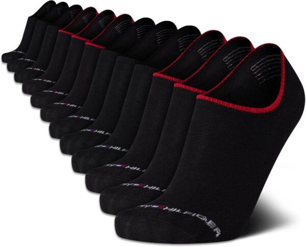 Tommy Hilfiger Men's Athletic Socks - Cushion No Show Socks (12 Pack)