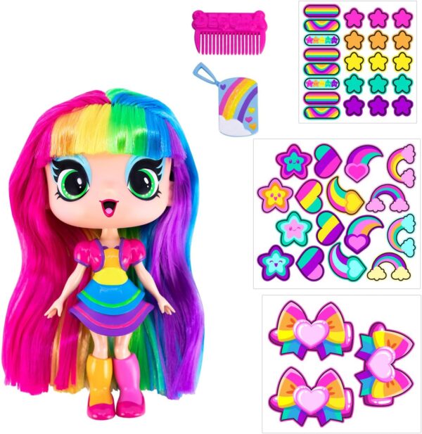 Decora Girlz 5" Collectible Dolls, 8 Surprises to UNbox, Fun Fashions & Stickers, 9 to Collect - Image 2