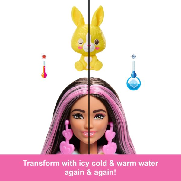 Barbie Cutie Reveal Doll & Accessories, Color Dream Series, Tie-Dyed Bunny Costume & 10 Surprises Including Color Change - Image 4