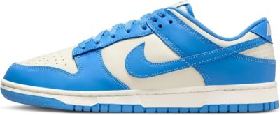 Nike Dunk Low Retro Men's Shoes (DV0833-113, Coconut Milk/Gym Red/Sail/University Blue)